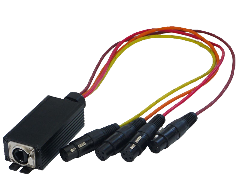 Jack chuyển đổi tín hiệu CAT (RJ45)  sang DMX (XLR) - SREXACT - SKC-4F DMX-0.6M